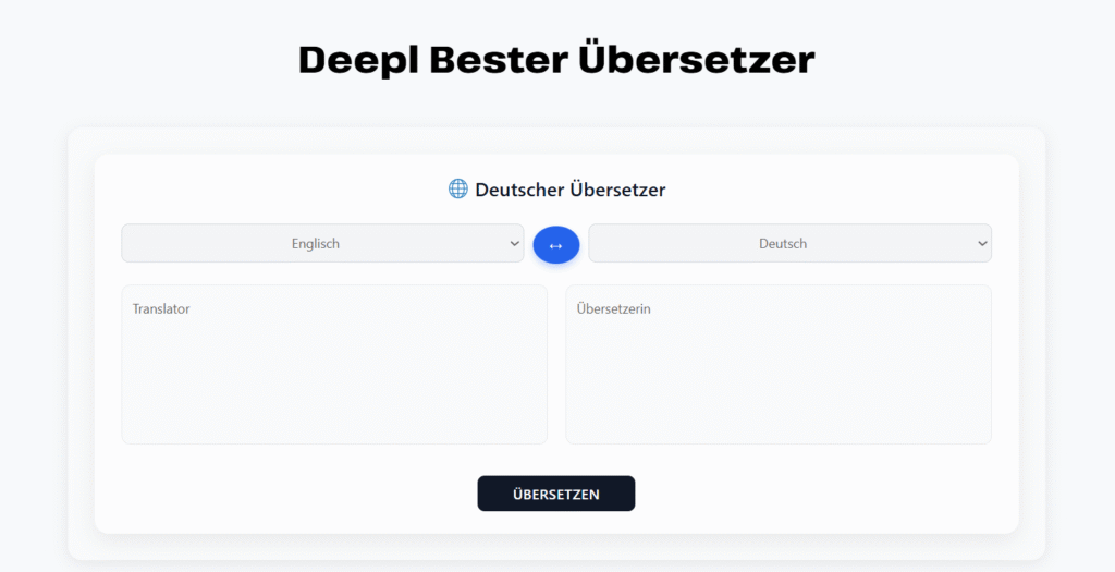 DeepL Deutsch Englisch